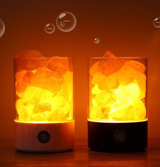 USB Himalayan Salt Lamp – Purifying Crystal Night Light