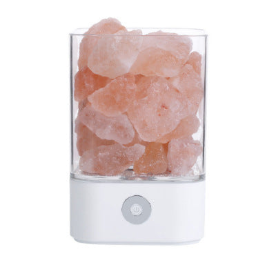 USB Himalayan Salt Lamp – Purifying Crystal Night Light