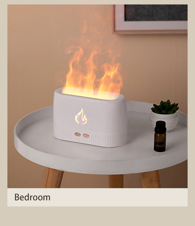 Flame Effect Aroma Diffuser – Ultrasonic Essential Oil Humidifier