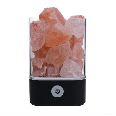 USB Himalayan Salt Lamp – Purifying Crystal Night Light