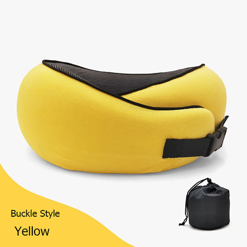 Memory Foam Travel Neck Pillow yellow
