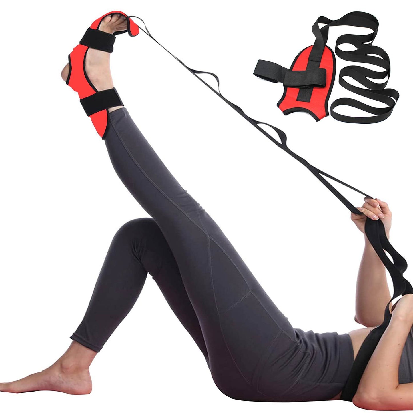 Adjustable Yoga Stretch Strap for Flexibility