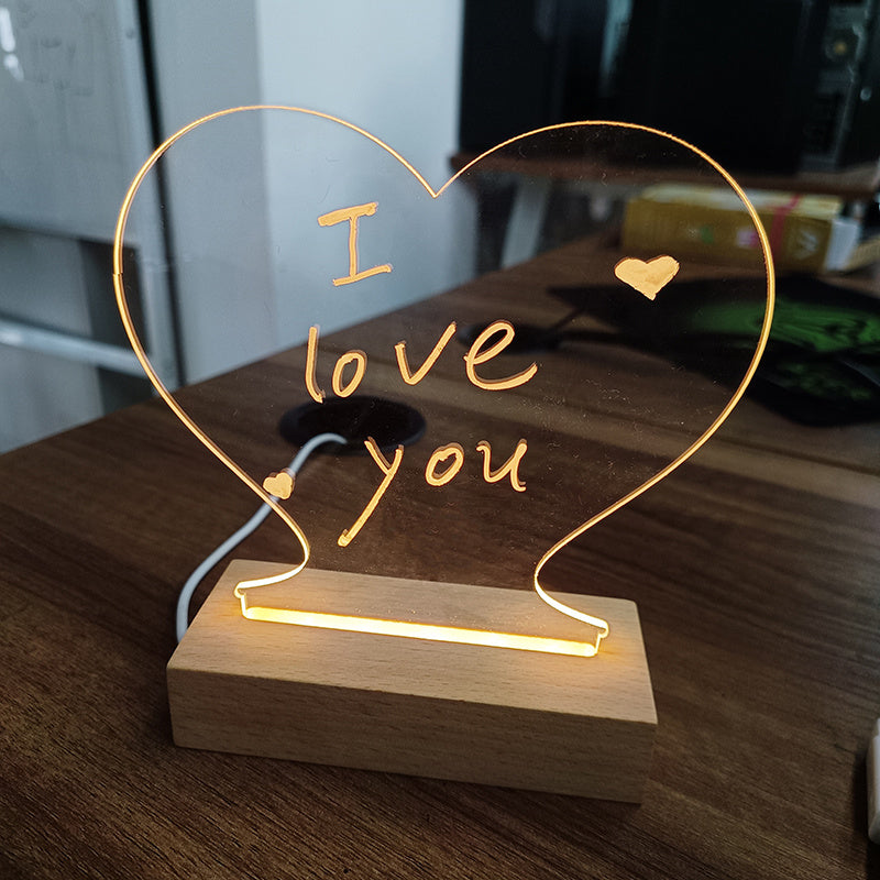 LED Message Board Night Light – Personalized Glow Notes